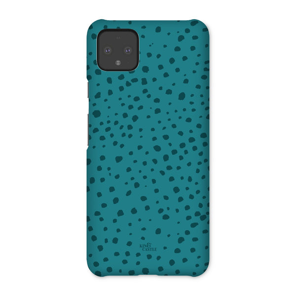 Teal Animal Spots Snap Phone Case