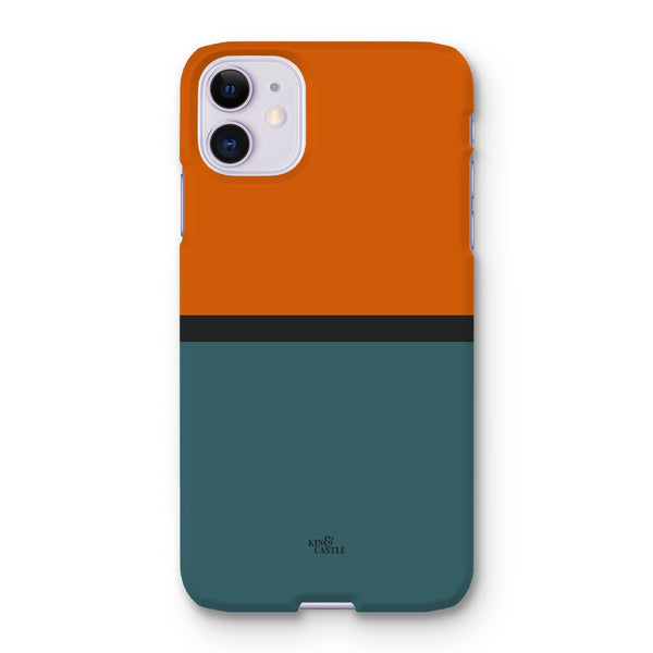 Rust & Teal Duo Snap Phone Case