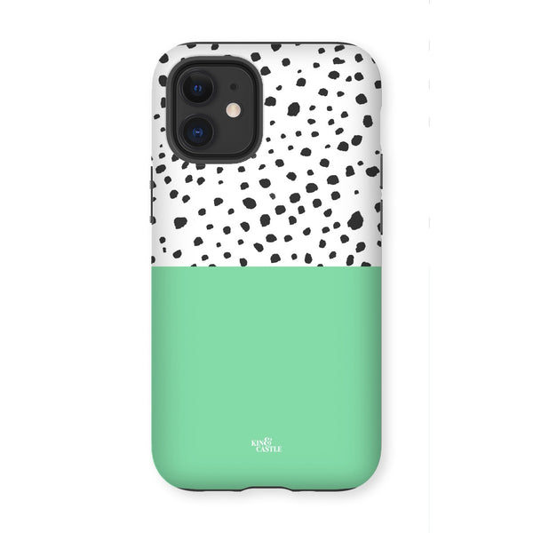 Mint & Graphite Animal Spots Tough Phone Case