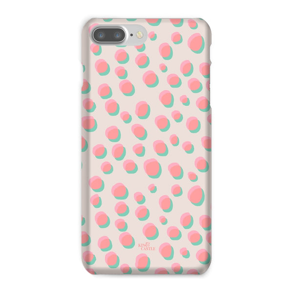 Coral & Mint Pastel Dots Snap Phone Case