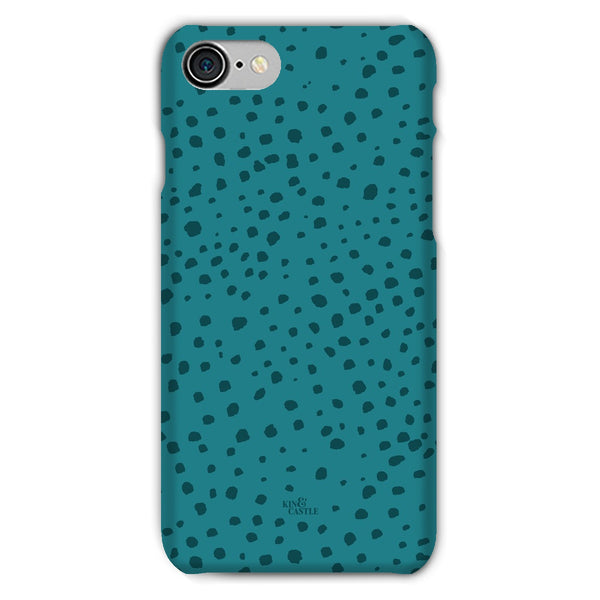 Teal Animal Spots Snap Phone Case