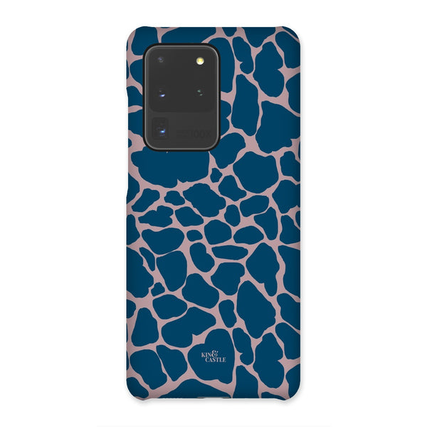 Pink & Blue Giraffe Print Snap Phone Case