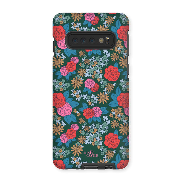 Pink & Red Garden Tough Phone Case