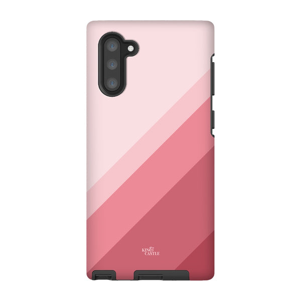 Pink Geometric Stripe Tough Phone Case