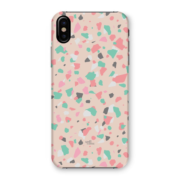 Coral, Pink & Mint Terrazzo Snap Phone Case