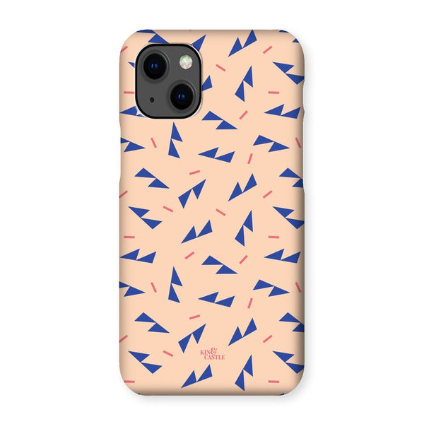 Blue Ditzy Triangles Snap Phone Case