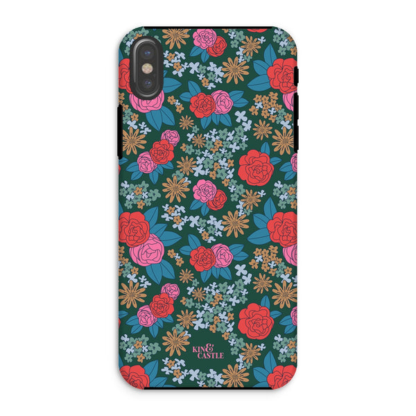 Pink & Red Garden Tough Phone Case