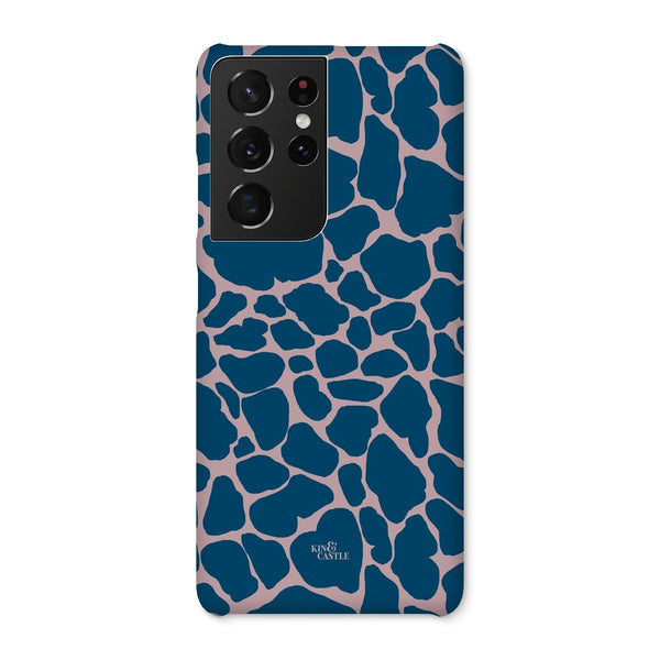 Pink & Blue Giraffe Print Snap Phone Case