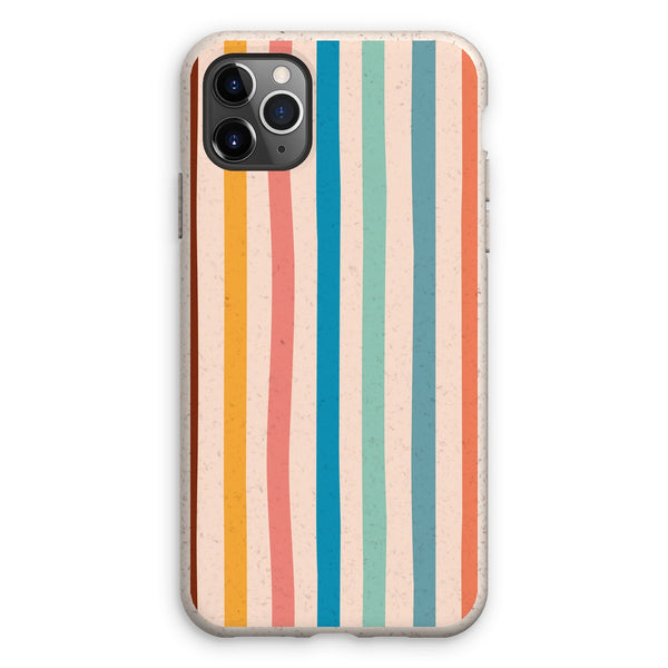 Earth Tones Stripe Eco Phone Case