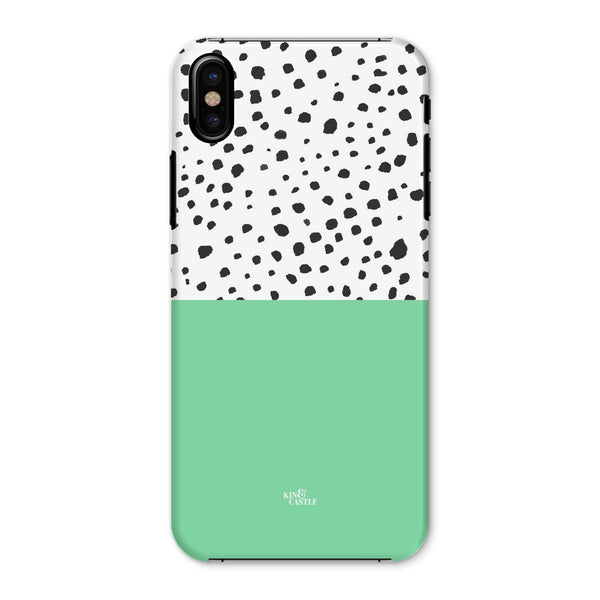 Mint & Graphite Animal Spots Snap Phone Case