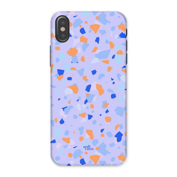 Blue & Orange Terrazzo Tough Phone Case