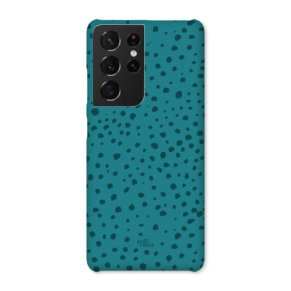 Teal Animal Spots Snap Phone Case