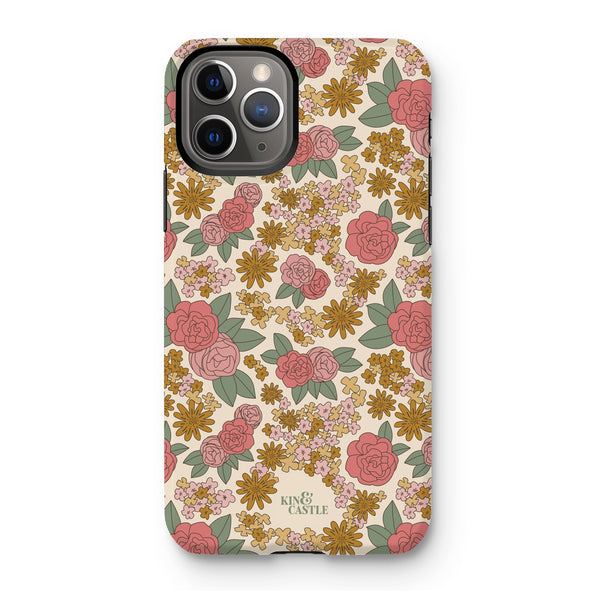 Pink & Rose Garden Tough Phone Case