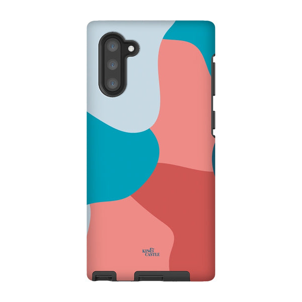 Blue, Red & Pink Abstract Tough Phone Case