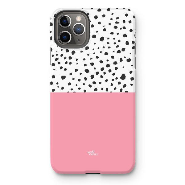 Pink & Graphite Animal Spots Tough Phone Case