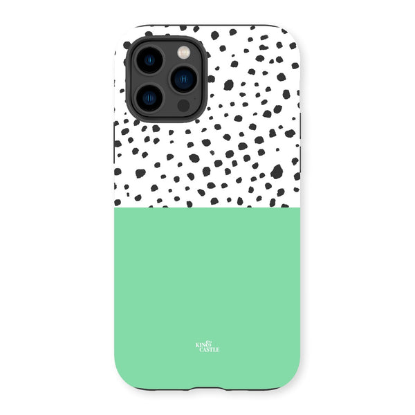 Mint & Graphite Animal Spots Tough Phone Case