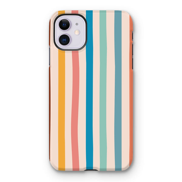 Earth Tones Stripe Tough Phone Case