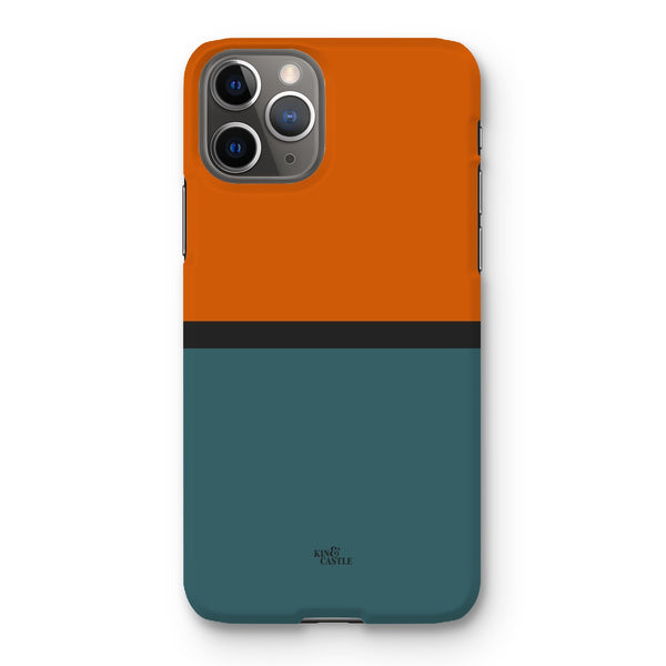 Rust & Teal Duo Snap Phone Case