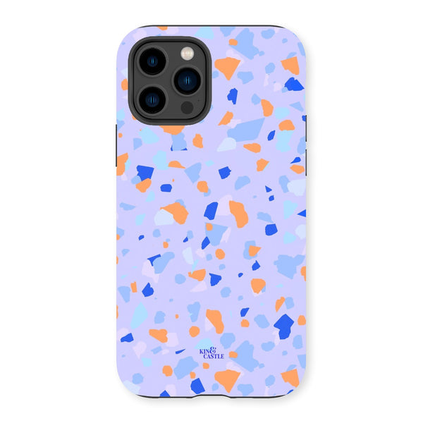 Blue & Orange Terrazzo Tough Phone Case