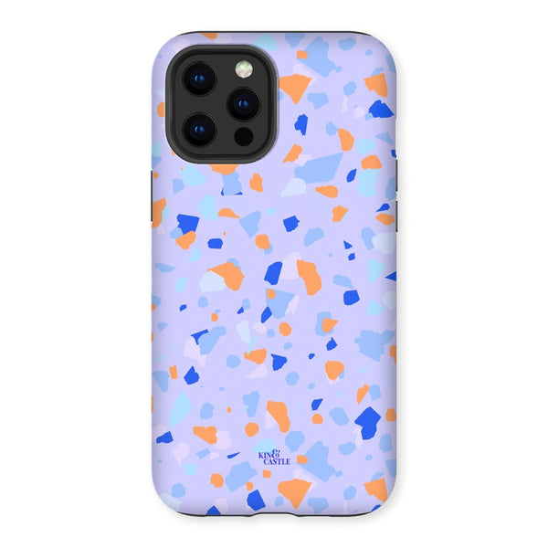 Blue & Orange Terrazzo Tough Phone Case