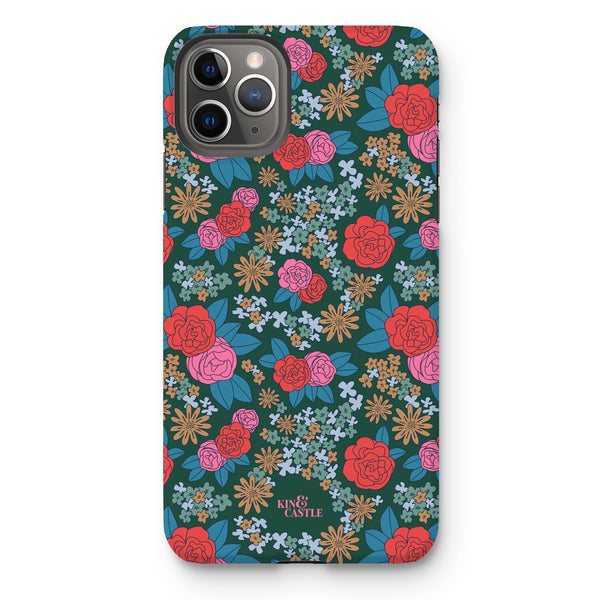 Pink & Red Garden Tough Phone Case