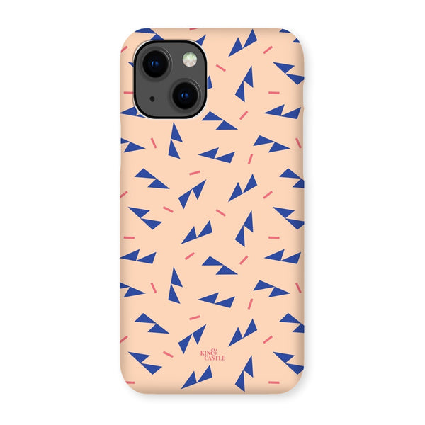 Blue Ditzy Triangles Snap Phone Case