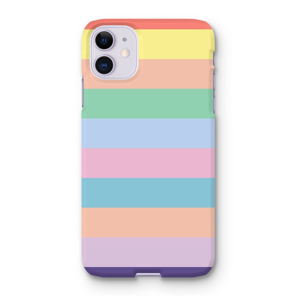 Pastel Stripe Snap Phone Case