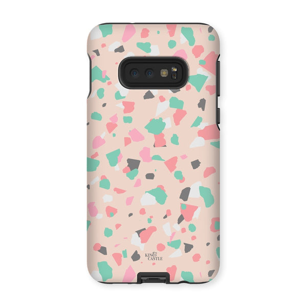 Coral, Pink & Mint Terrazzo Tough Phone Case