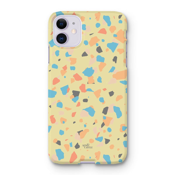 Yellow, Peach & Blue Terrazzo Snap Phone Case