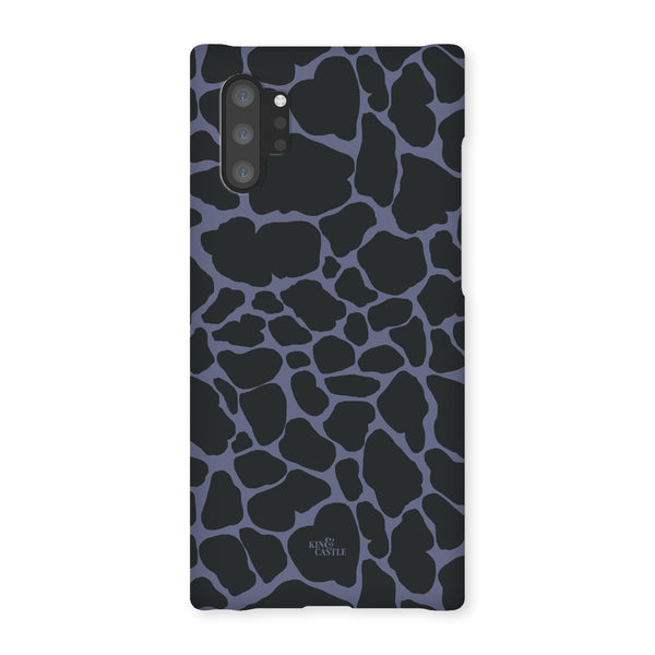 Purple & Charcoal Giraffe Print Snap Phone Case