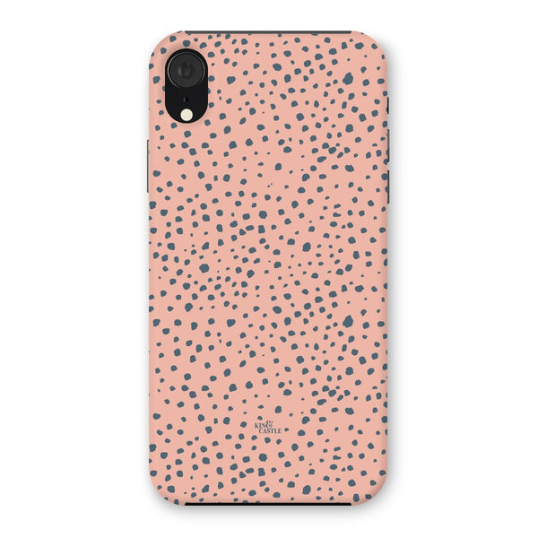 Pink & Grey Animal Spots Snap Phone Case