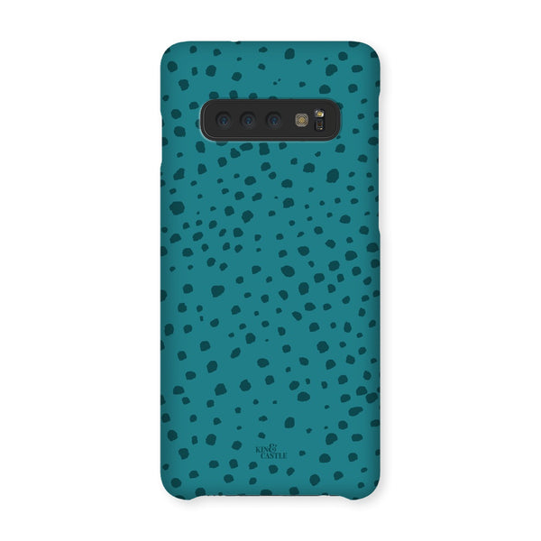 Teal Animal Spots Snap Phone Case