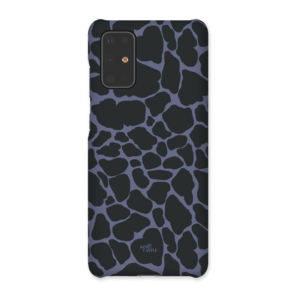 Purple & Charcoal Giraffe Print Snap Phone Case