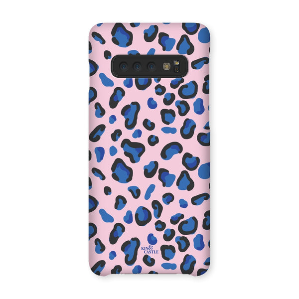 Pink & Blue Leopard Print Snap Phone Case