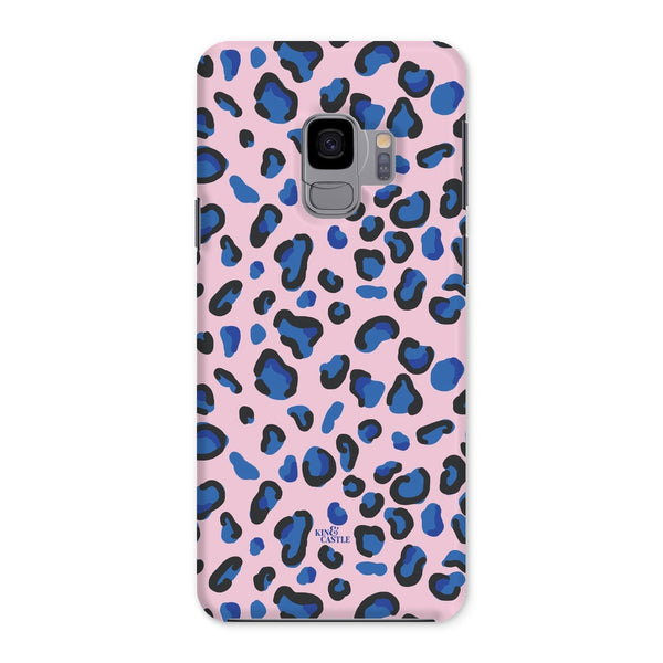 Pink & Blue Leopard Print Snap Phone Case
