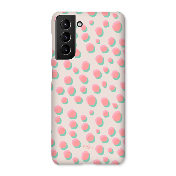 Coral & Mint Pastel Dots Snap Phone Case