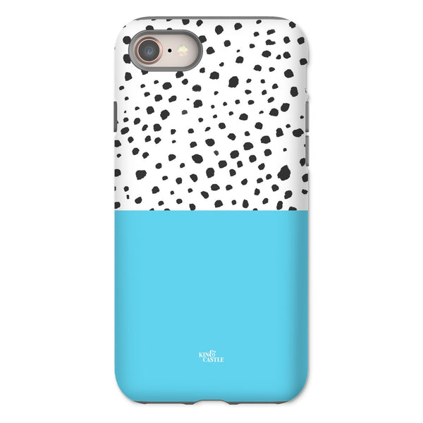Blue & Graphite Animal Spots Tough Phone Case