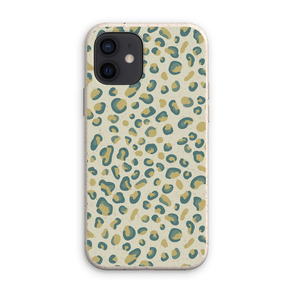 Mint Green Leopard Print Eco Phone Case