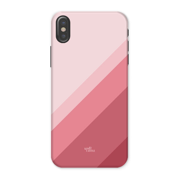 Pink Geometric Stripe Tough Phone Case