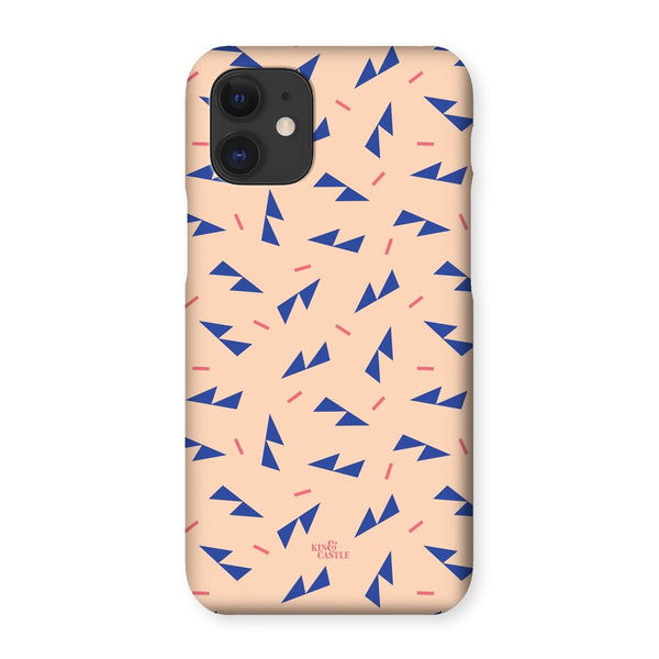 Blue Ditzy Triangles Snap Phone Case
