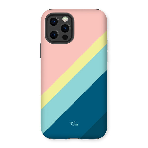 Pastels Geometric Stripe Tough Phone Case