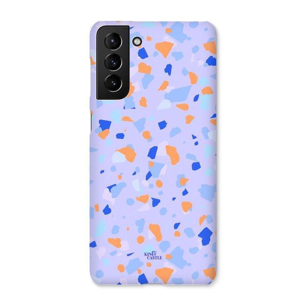 Blue & Orange Terrazzo Snap Phone Case