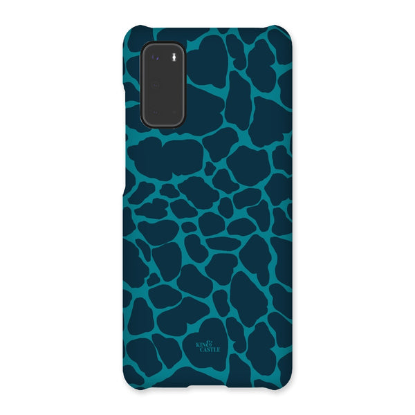 Blue & Teal Giraffe Print Snap Phone Case
