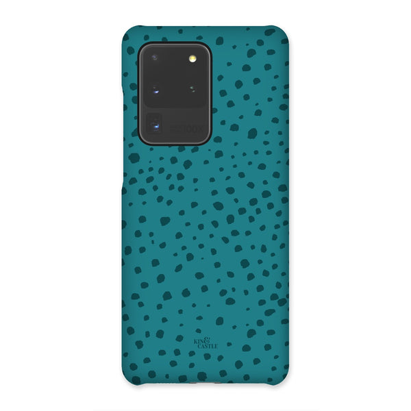 Teal Animal Spots Snap Phone Case