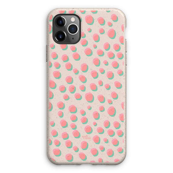 Coral & Mint Pastel Dots Eco Phone Case