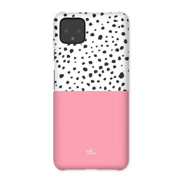 Pink & Graphite Animal Spots Snap Phone Case