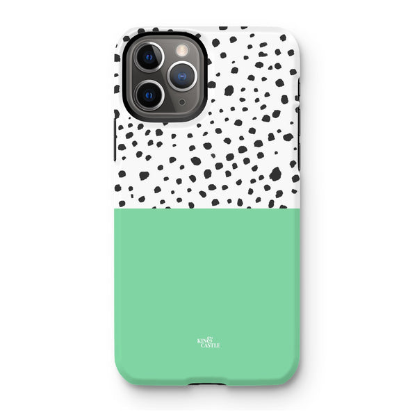 Mint & Graphite Animal Spots Tough Phone Case