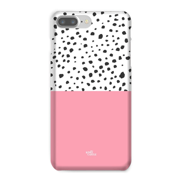 Pink & Graphite Animal Spots Snap Phone Case