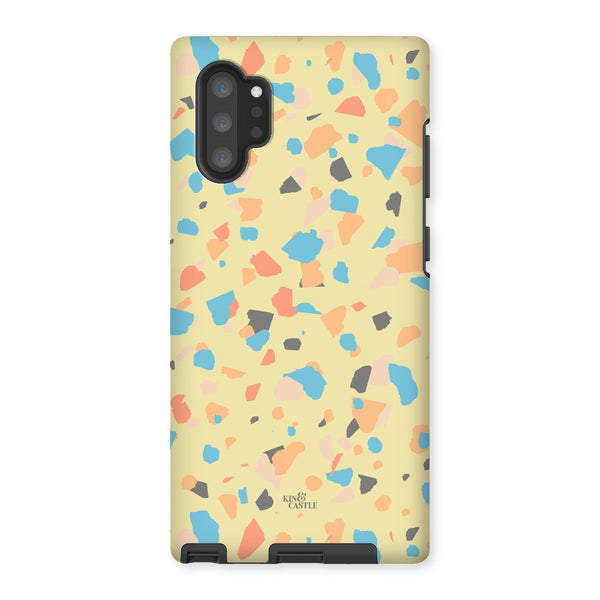 Yellow, Peach & Blue Terrazzo Tough Phone Case