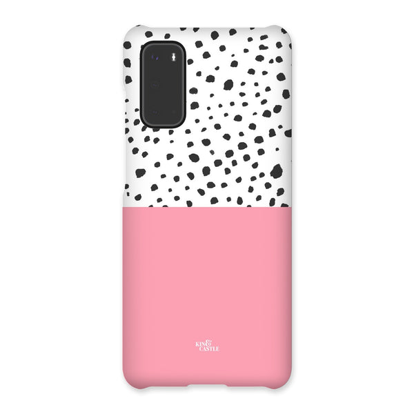 Pink & Graphite Animal Spots Snap Phone Case